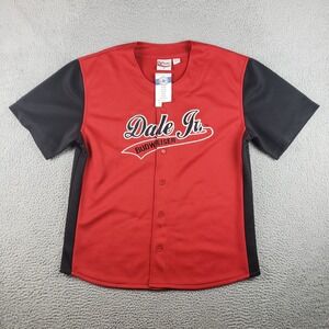 Dale Earnhart Jr. #8 Baseball Jersey Mens M Red Budweiser Winners Circle NASCAR